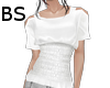 BS: Waist Top White