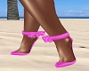 Pink Summer Bow Heels
