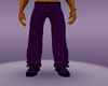 purple & black pants