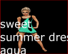 sweet summer dress aqua