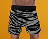 Gray Tiger Stripe PJ Shorts (M)