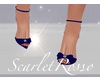 Blue Bow Heels