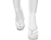 *B* White Chunky Heel