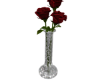 Glitter Roses w/Vase