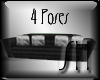 [SH] Black 4 pose couch