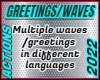 NEW Greetings/Waves Pack