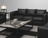 ! Modern Black Couch Set