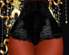xN! Black Denim Shorts L
