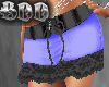 BDD Blu-Blk Ruffle Skirt