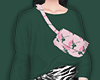 Sweater Bag Green Flower