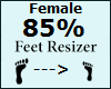 85% Feet Resizer