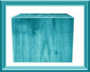 A Wooden Box in Teal