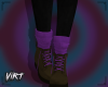 {Virt} Boots-Plum Socks