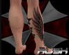 {KW} Wings Leg Tattoo