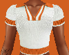 Contrast Orange Top