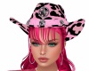 Pink Cow Print Hat