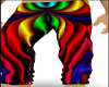 rainbow rave pants