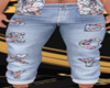 JEANS PANTS FLORAL