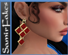 SF/Red Earrings