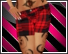 red&blk plaid shorts rep