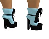 Blk & Light Blue Boots