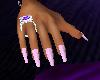 Pink danty nails
