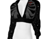 skullstone crop hoodie