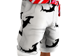 White Shorts w/ Shark