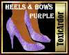 TA Heels & Bows Purple