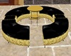 Black Gold Round Couch