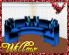 WF>Electric blue couch