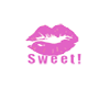 Sweet Lipshaped Sticker