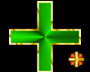 Green Greek Cross 2