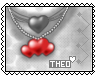 [T]Heart Necklace+Choker