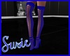 Blue Mesh Heels