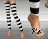 [R] BW Stripe Stockings