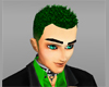 Green Spikey Hairstyle