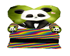 Rainbow Panda Heartcouch