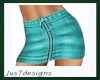 JT Denim Skirt Teal