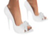 Pretty White Bow Heels