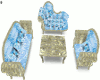 [DST]Sofa cristal azul