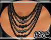 {CSC} BlK Pearl necklace