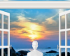 Ocean door background