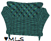 Teal Pattern Chair