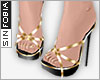 ::S::Diva Gold Sandals