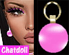 C]Pink Pearl earrings
