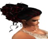 red and black up do