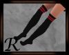 RL Kneesock Black/Red