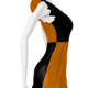 VU+ Black Orange Dress 1