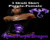3Skull Purple Shirt-Fema
